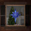 Décoration de Noël suspendue en forme d'étoile de Bethléem 24 po à DEL bleu et blanc 24 po