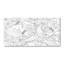 50cm W x 100cm L Glass Peel and Stick Panel