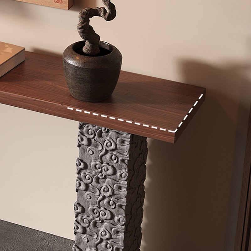 New Chinese Style Solid Pine Hallway Console, 31.5" H x 47.2" W x 11.8" D