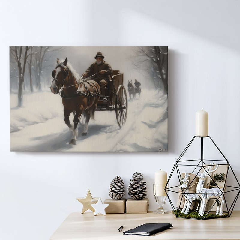 Art des Fêtes de Noël - Toile tendue avec châssis - Série 3-CLXV III, H 8 po x l 12 po