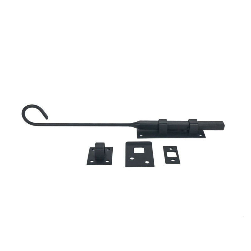 Forged Iron Cane Bolt Latch, 12"