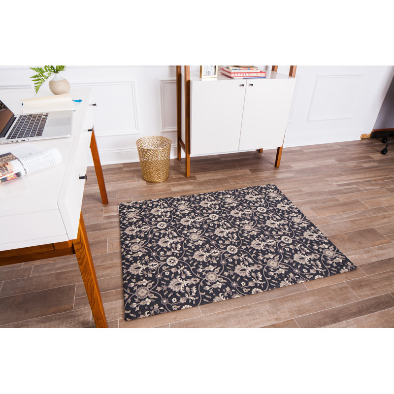 Alhambra Carpet Straight Rectangular Chair Mat, 0.25" H x 36" W x 48" D, Black