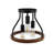 3-Light Modern Design Semi-Flush Mount Light Fixture
