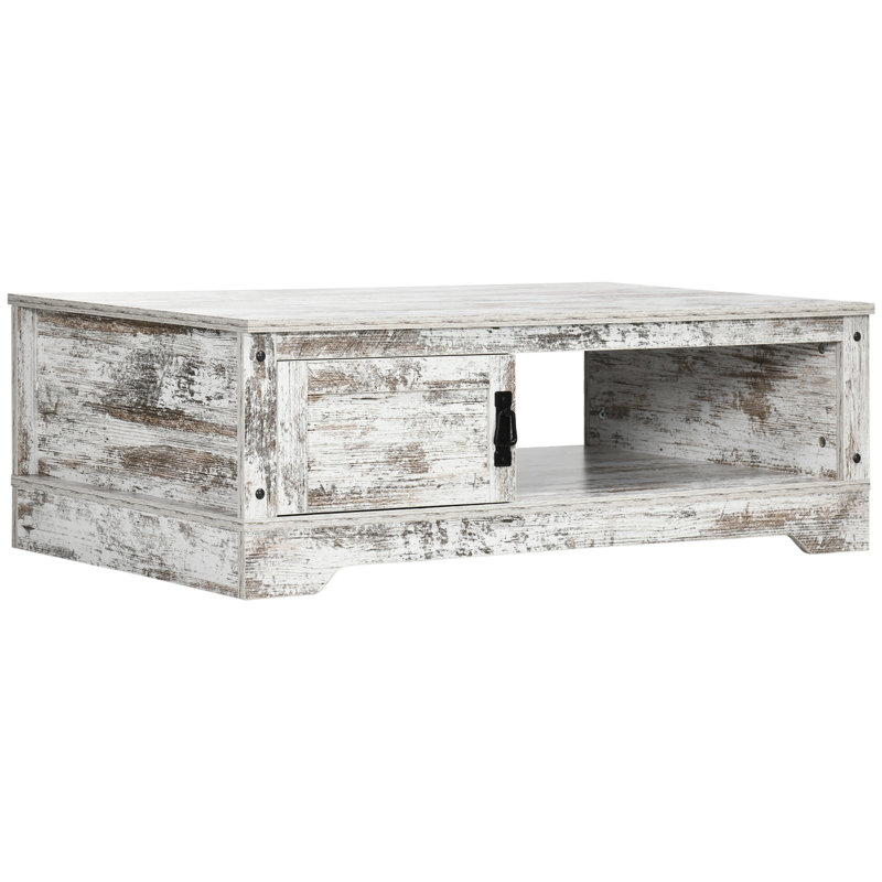 Johntai Coffee Table, Rustic White