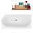 55.1'' x 29.5'' Soaking Acrylic Bathtub-95288428
