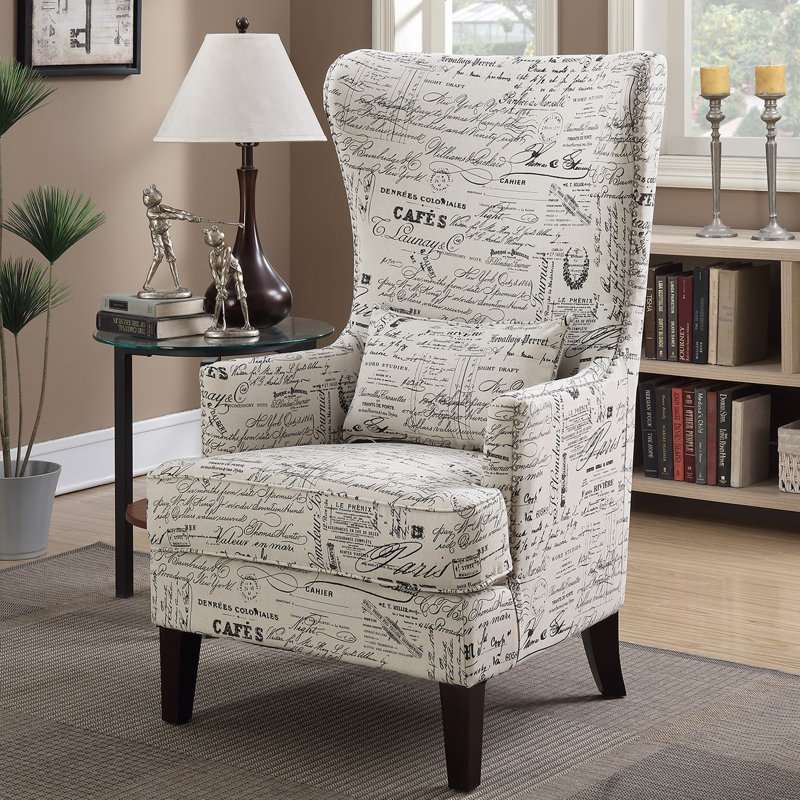 Fauteuil d'appoint Kegan avec clous chromés