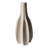 Stoneware Vase Valencia Trend Sculptural Ribbed Textured Stone-Inspired Design With Geometric Contoured Form And Vertical Relief Detailing Modern Decorative Accent Piece-1600498197