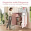 Armoire de rangement verrouillable en métal à 2 portes, armoire industrielle robuste à 3 niveaux avec tablettes amovibles, rangement polyvalent facile à assembler pour le bureau à domicile-648238049