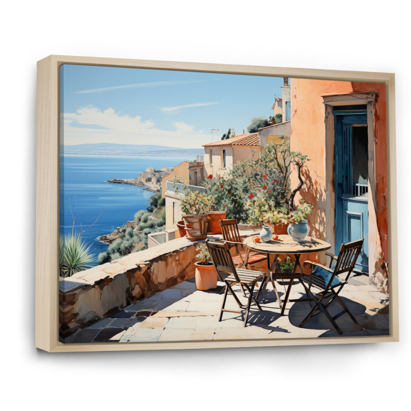 Impression sur toile La Dolce, côte italienne IV - Italie, H 12 po x l 20 po x P 1 po, Cadre naturel flottant