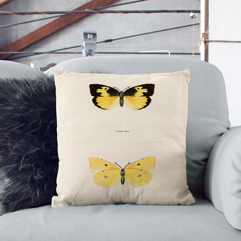 Square Throw Cushion, White, 55cm H x 55cm W x 20cm D