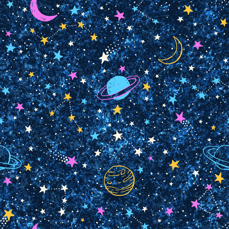 Colorful Planets by Tamiris6 - Wrapped Canvas Print, 122cm H x 122cm W x 3.8cm D