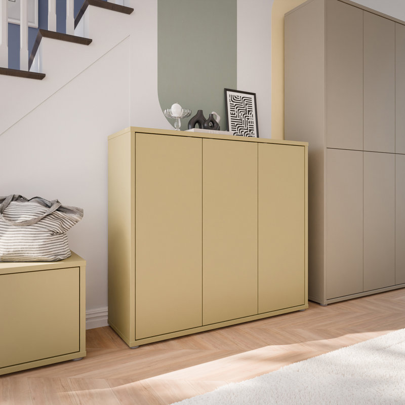 Saabir 20 Pair Shoe Storage Cabinet, Natural