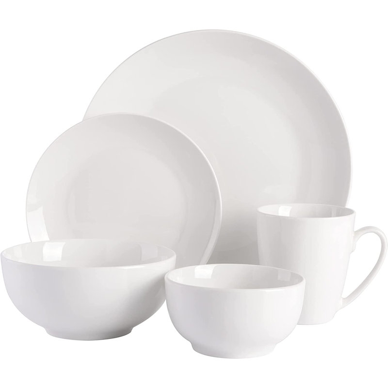 Gibson Home 30-Piece Ogallala Dinnerware Set In White Porcelain - Service For 6 - View #7