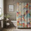 Painted Village - Rideau de douche Premium-2049542640