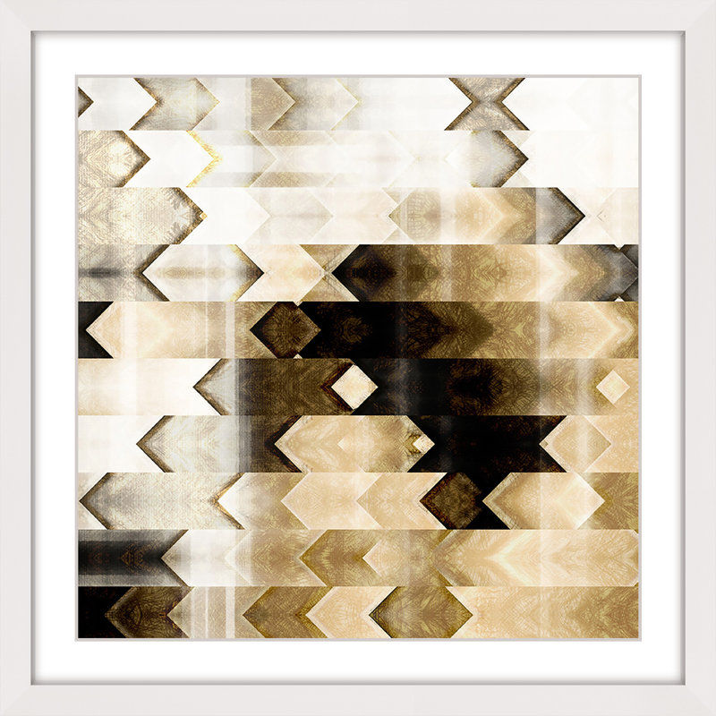 " Deaf Echo " by Marmont Hill, 24" H x 24" W x 1.5" D, White Framed