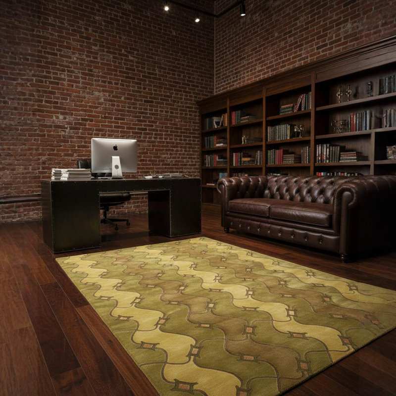Aadi Brown/Tan Area Rug, Rectangle 7'9" x 10'6"