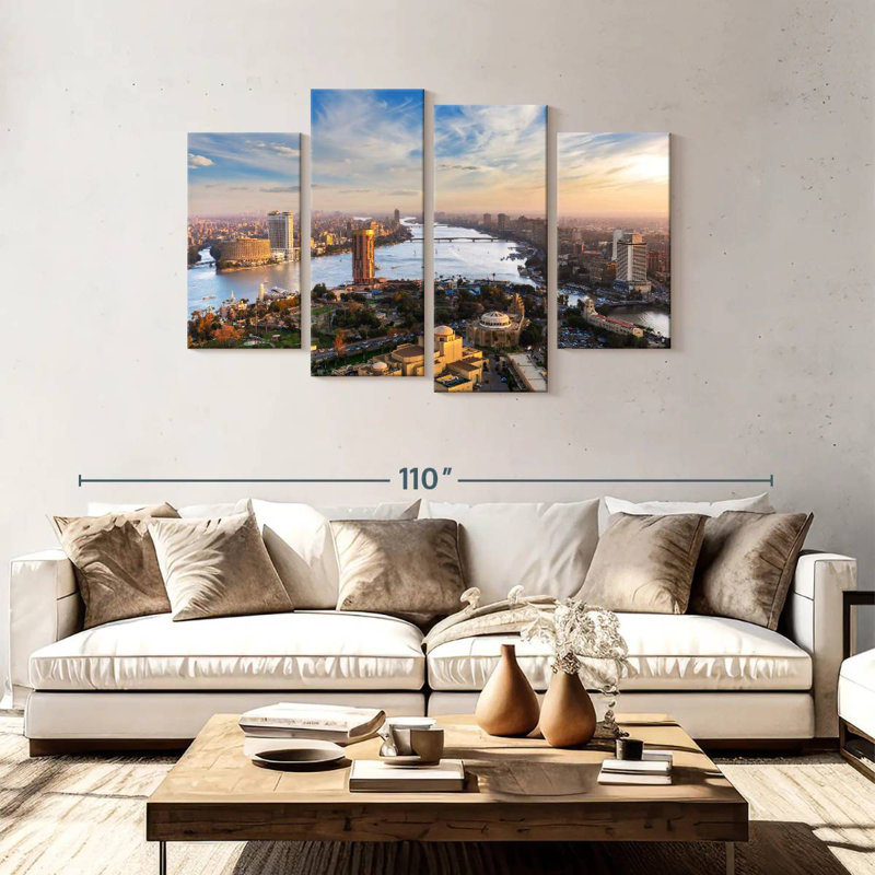 Harpa Scenic Downtown Cairo, 48" H x 75" W