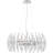 Viggo 8 - Light Steel Dimmable Drum Chandelier