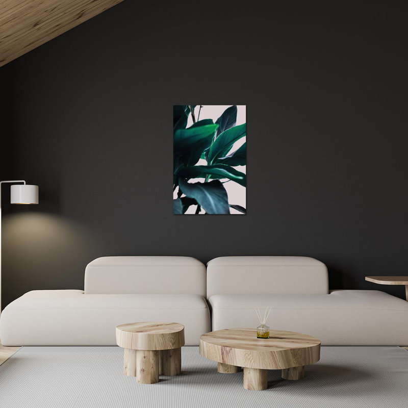 «Leaves IV» par Mareike Böhmer, impression sur toile tendue