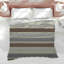 Brown Grey Stripes Comforter-128741867