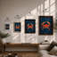 Crimson Crab Coastal - Framed Print-757988713-757988719