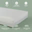 MHG Textiles Baby Cot Bed Mattress – Hypoallergenic, Waterproof & Breathable, Firm Support - Firm Spine Support | Removable Washable Cover | Newborn & Toddler Safe- Fits Standard Cot Bed Size
