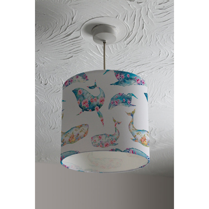 Drum Cotton Lamp Shade ( Uno ), 22cm H x 25cm W x 25cm D