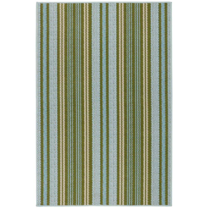 Caravan Stripe Multi Machine Printed Washable Rug, Rectangle 3' x 5'