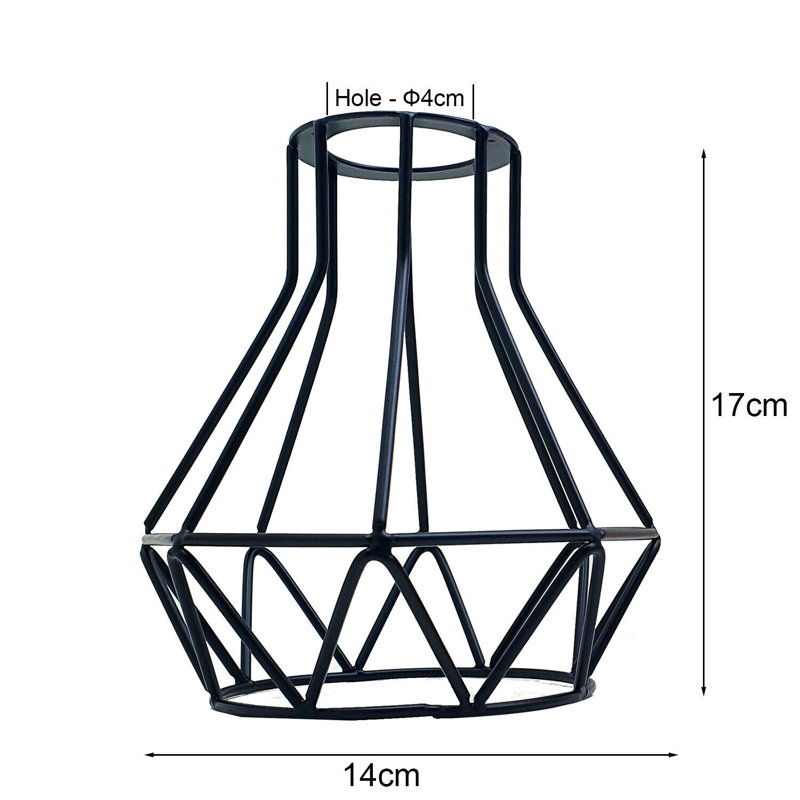 17 cm H Novelty Lamp Shade ( Uno ) in Black