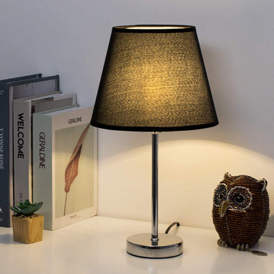 Ensemble de lampes de table argentées 15,7 po Ekemini