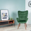 Moe Velvet Accent Chair-822265146-823658651