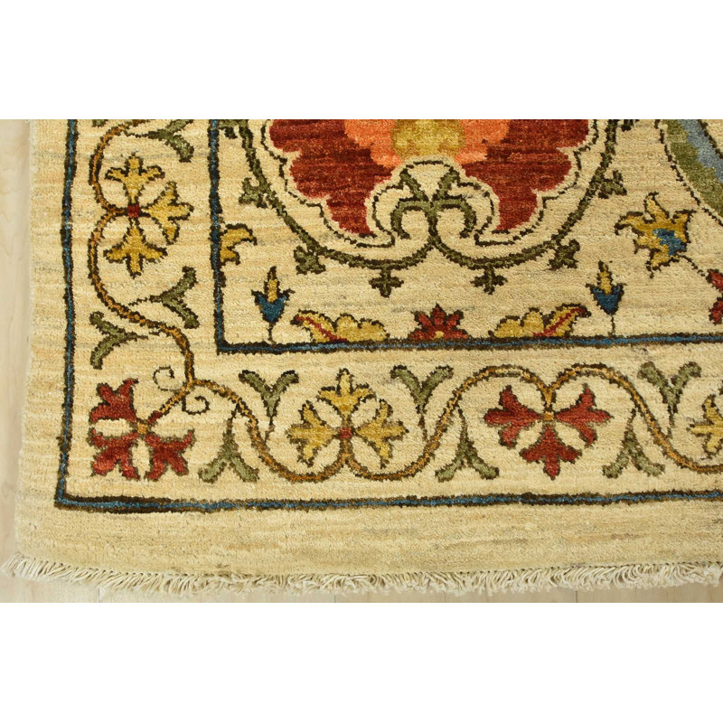 Felike One-of-a-Kind 9' X 12'2'' New Age Wool Area Rug Beige