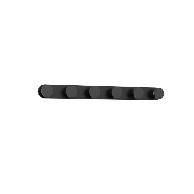 Edna 6 - Light LED Bath Bar, Black