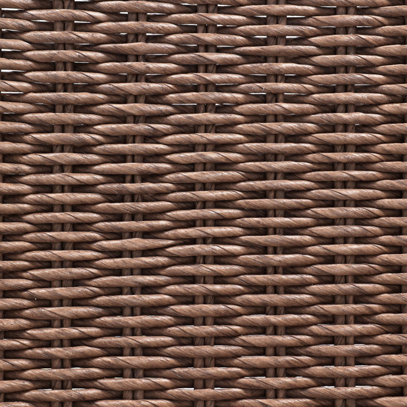 Outdoor Dining Side Chair, Vergo Cream, Tanned Weave/Aged Bronze Steel