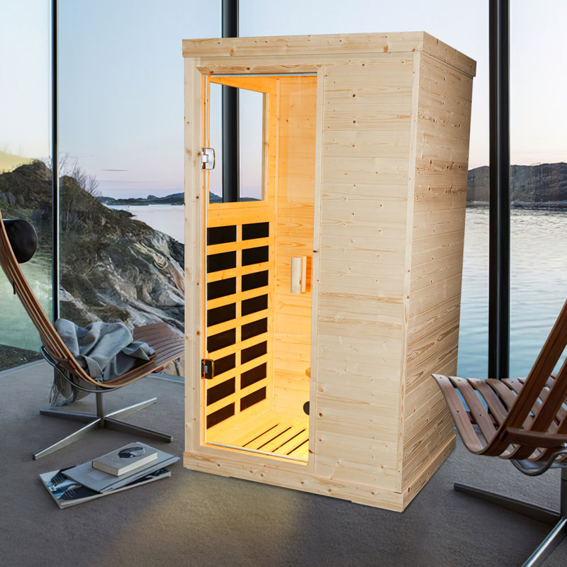 Poils de sauna infrarouge lointain pour une personne