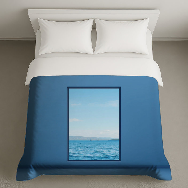 Ocean View Window Duvet Covers, Très grand lit