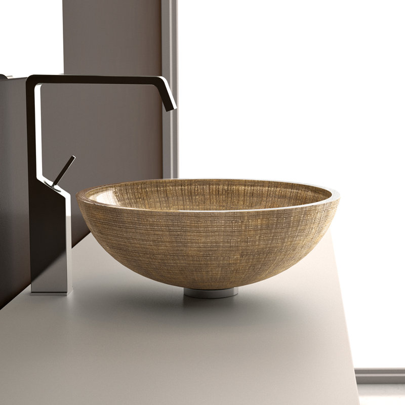 Atelier 17.4'' L Bathroom Sink, Gold/Silver