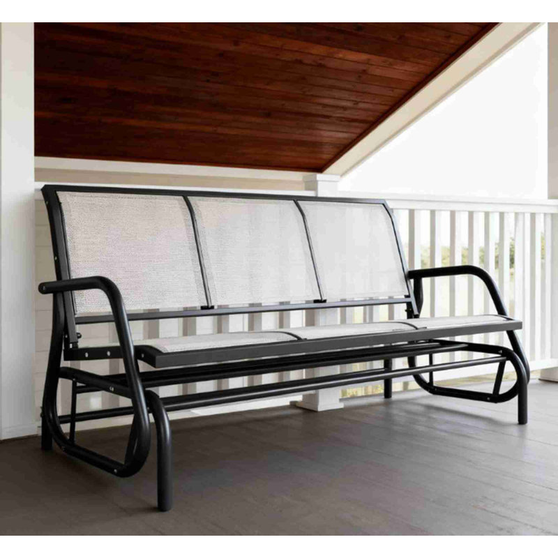 Banc oscillant d'extérieur 3 personnes, Cream White/Gray