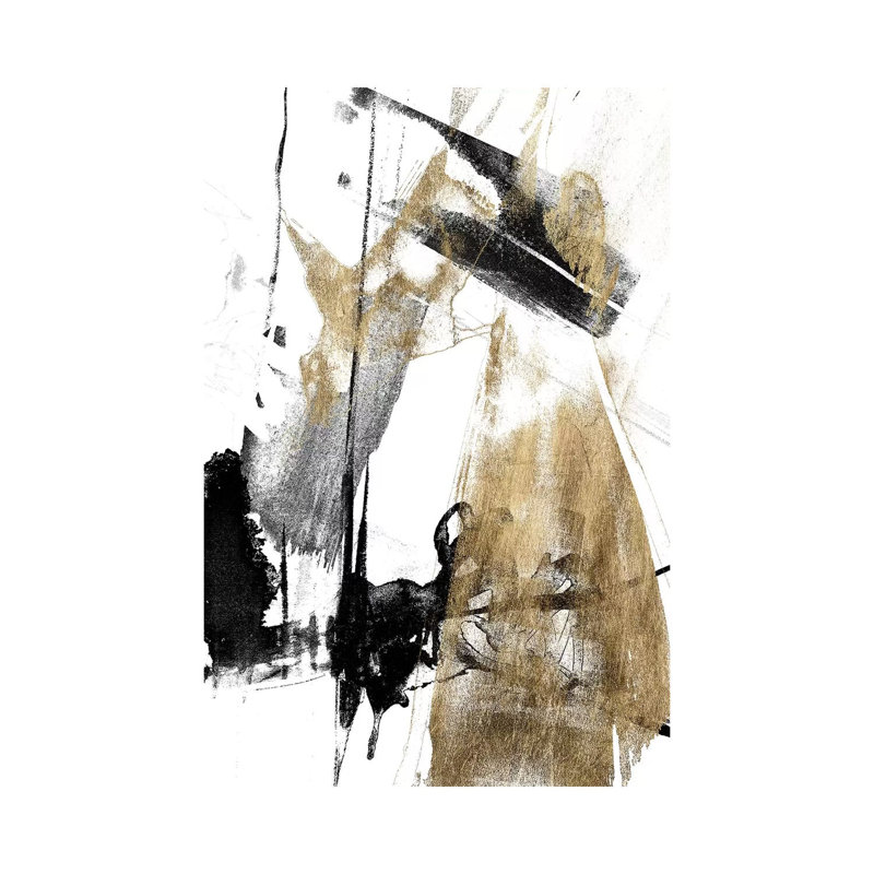 Glam And Black II by Jennifer Goldberger - Wrapped Canvas Painting, 101.6 cm H x 66.04 cm W x 1.91 cm D
