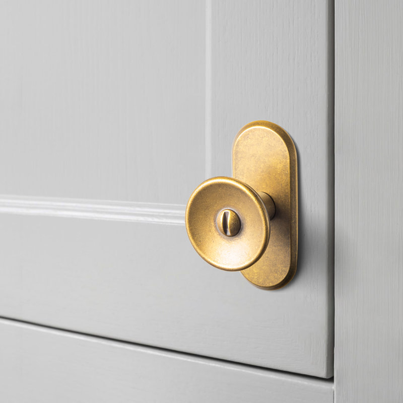 1.4'' Diameter Knob With Backboard-G021 Multipack, Antique Brass