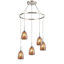 Lustre de roue de wagon à l’ombre 5 lumières Murphy-1242962713-1243069750