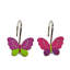 Crochets de rideau de douche Neon Butterfly