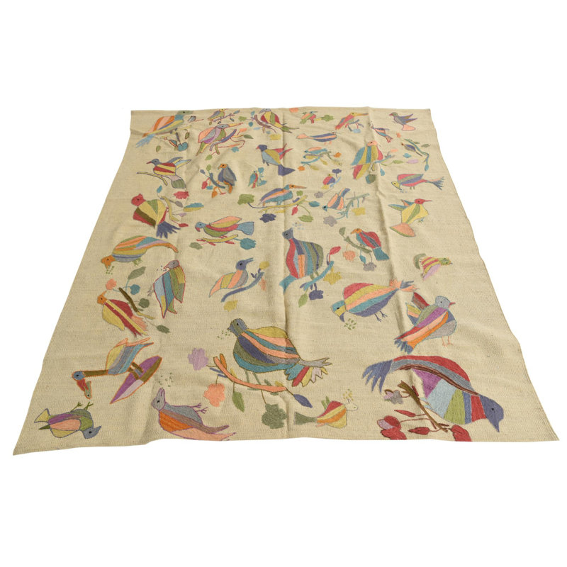 Tapis rectangulaire ivoire Perry 5 pi 2 po x 6 pi 1 po