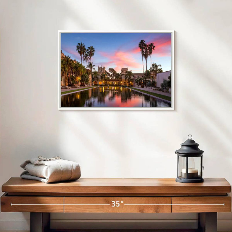 Casa De Balboa, Cadre flottant blanc, 19 po x 13 po