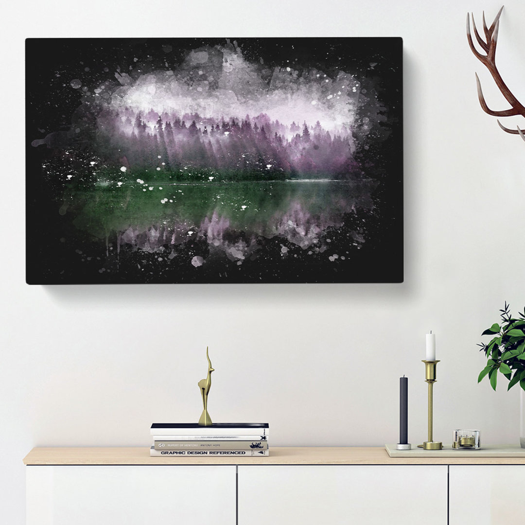 Fog Over Forest In Italy - Wrapped Canvas