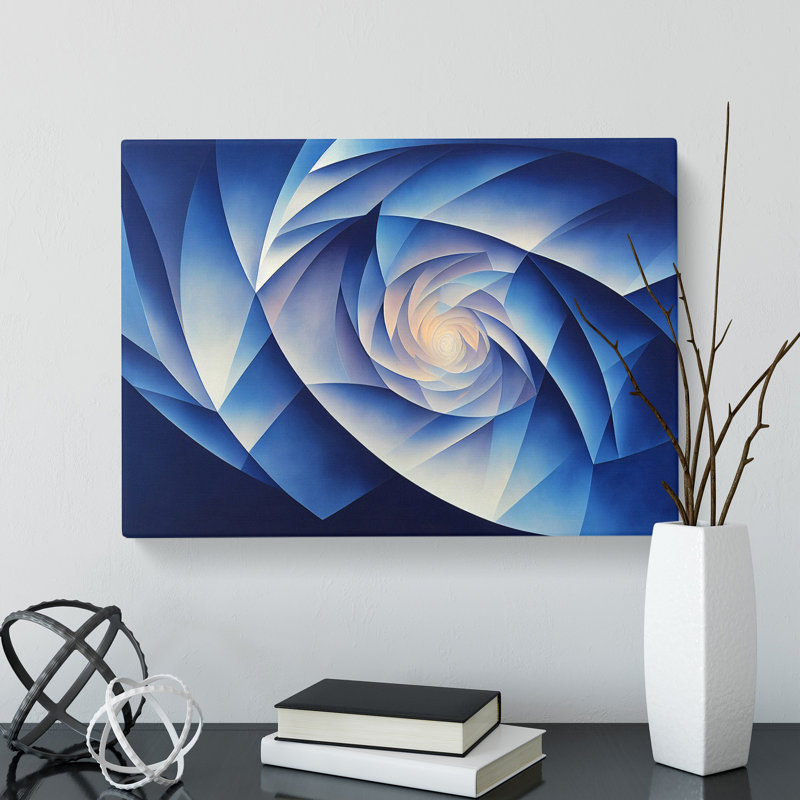 Lively Abstract Fractals - Wrapped Canvas, 50cm H x 76cm W x 3cm D