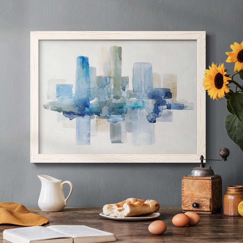 Toile tendue tendue avec châssis tendu Skyline II_46738, Blanc, H 18 po x l 26 po x P 1,5 po