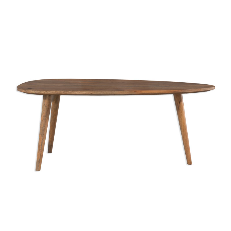 Surya Solid Wood Three Leg Coffee Table