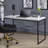 Faux Concrete Top Rectangular Writing Desk
