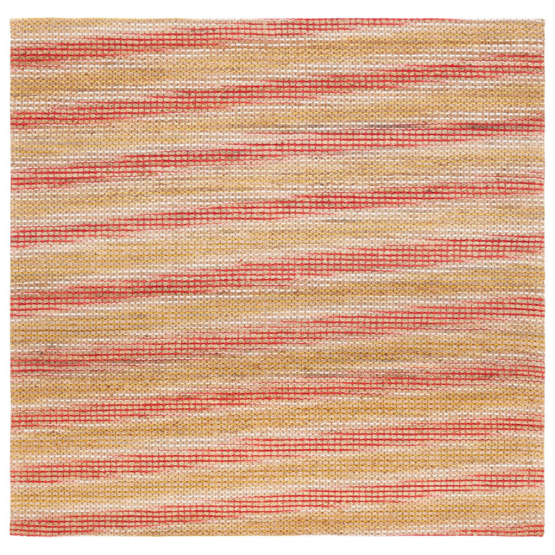 Hctor Hand Loomed Performance Striped Rug, Square 6'